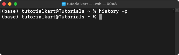 Clear Terminal History